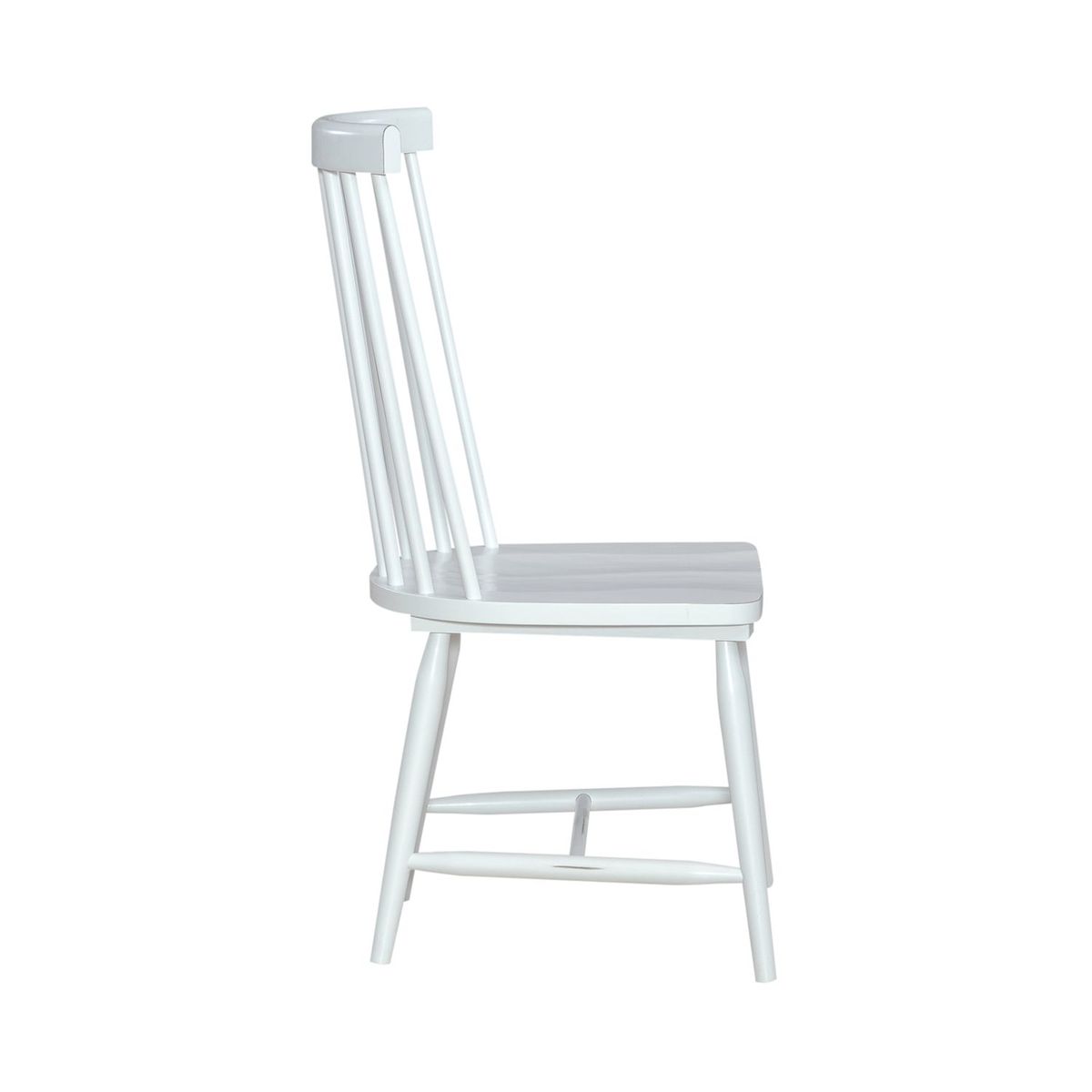 Liberty Furniture Capeside Cottage Spindle Back Side Chair (Set of 2) in Porcelain White