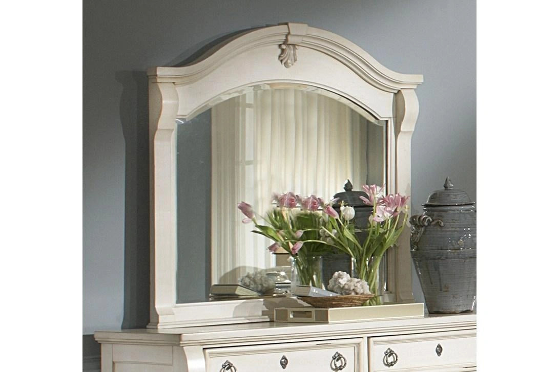 American Woodcrafters Heirloom Collection Mirror in Antique White 2910-040