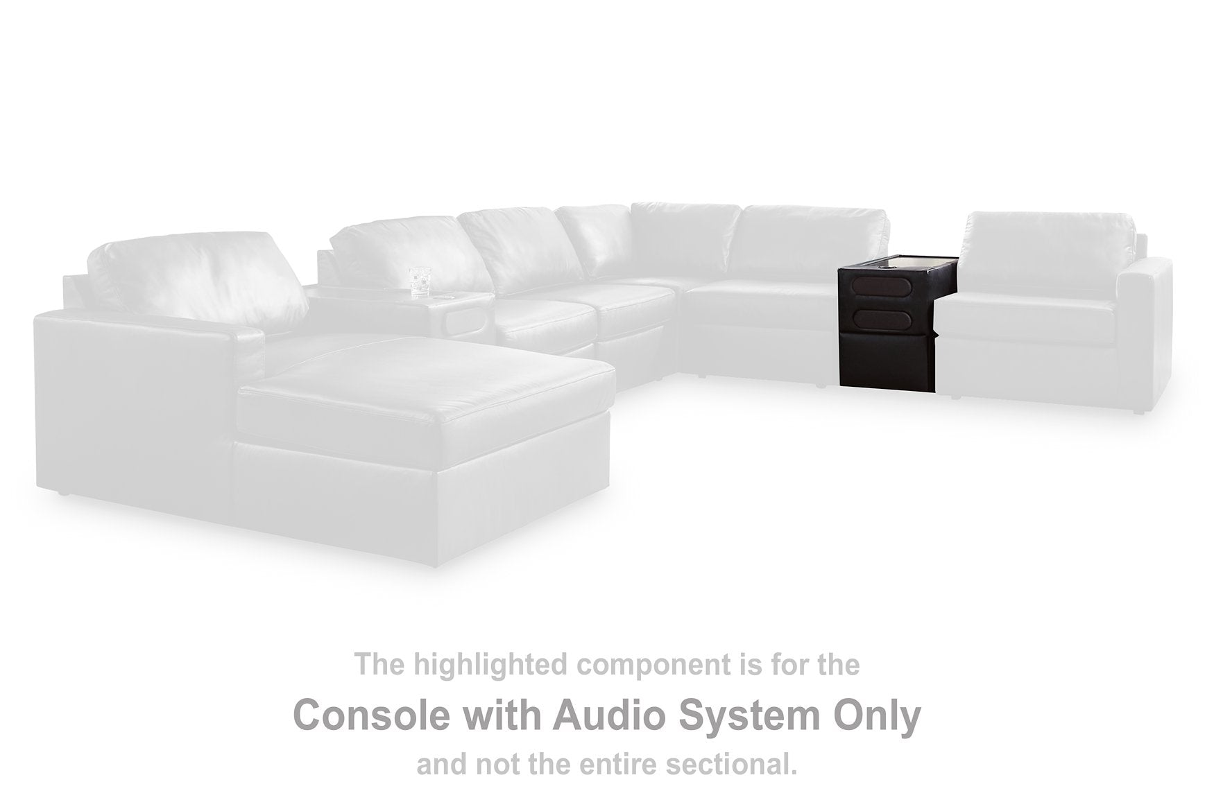 Modmax II Sectional Loveseat with Audio Console