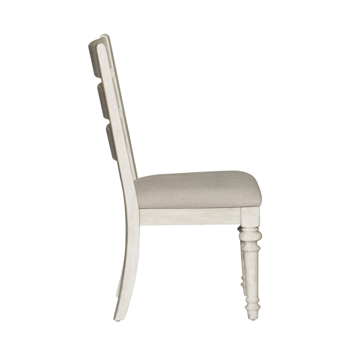 Liberty Furniture Heartland Ladder Back Side Chair (Set of 2) in Antique White