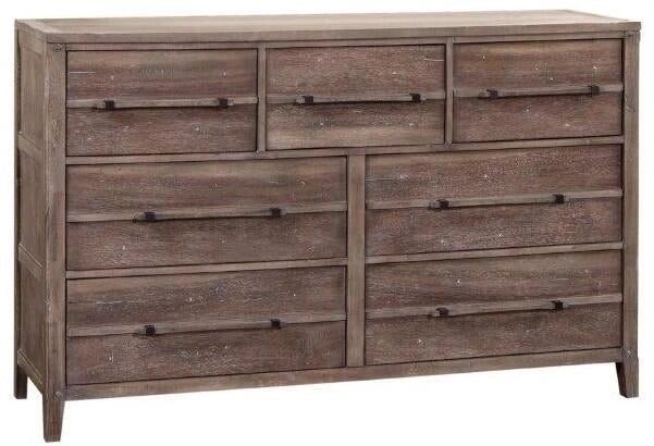 American Woodcrafters Aurora Dresser in Weathered Grey 2800-270