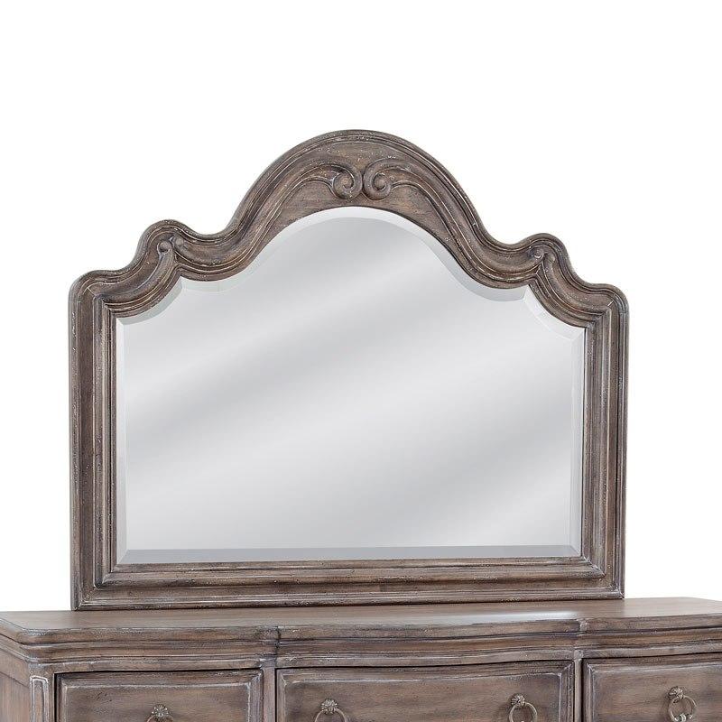 American Woodcrafters Genoa Landscape Mirror in Rich Chestnut 1575-040