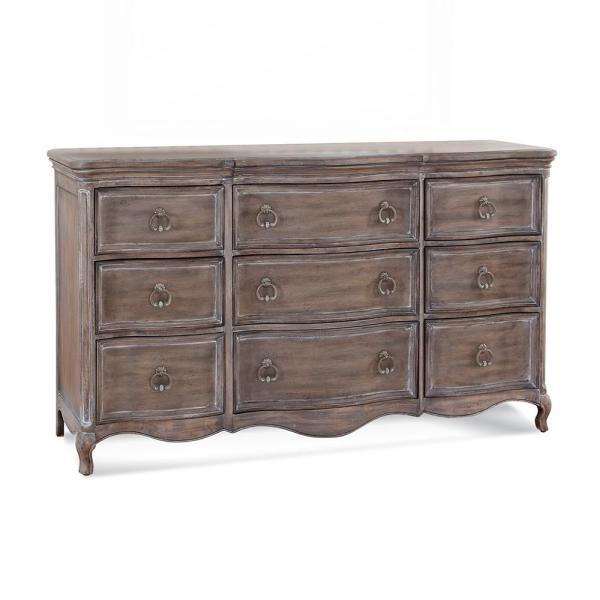 American Woodcrafters Genoa Triple Dresser in Rich Chestnut 1575-290