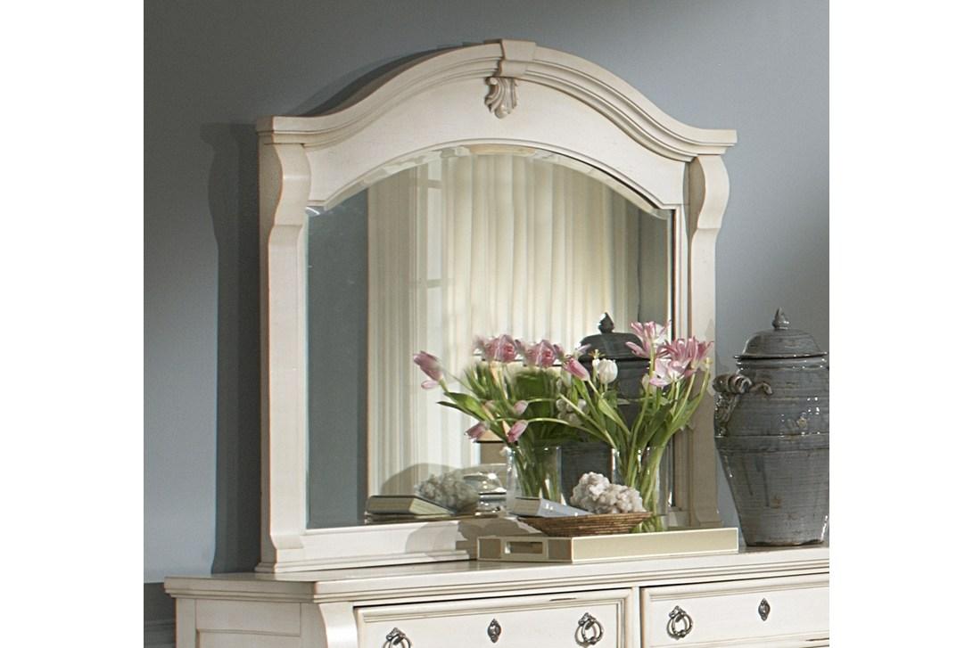 American Woodcrafters Heirloom Collection Mirror in Antique White 2910-040