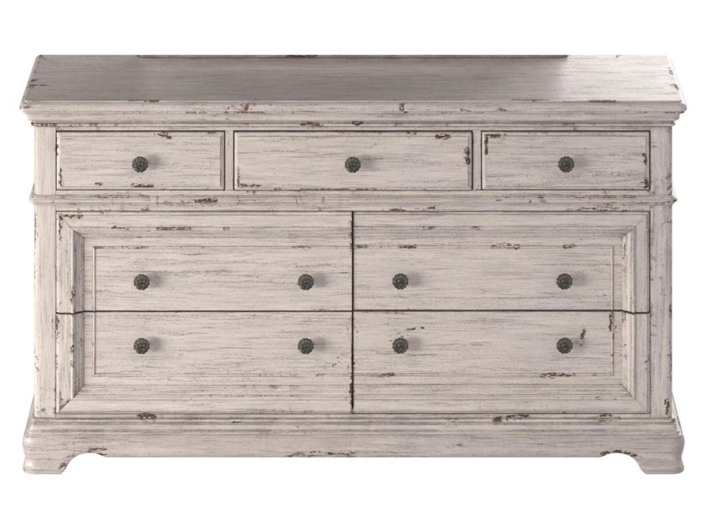American Woodcrafters Providence Dresser in Antique White 1910-270
