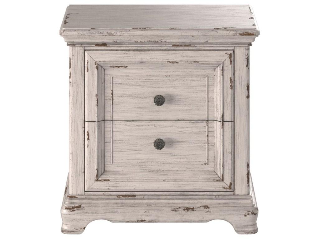 American Woodcrafters Providence Nightstand in Antique White 1910-420