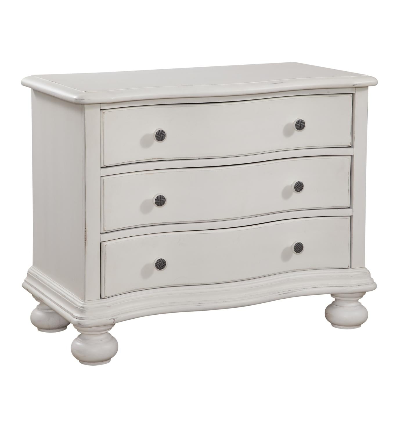 American Woodcrafters Rodanthe Bachelor Chest in Dove White 3910-130