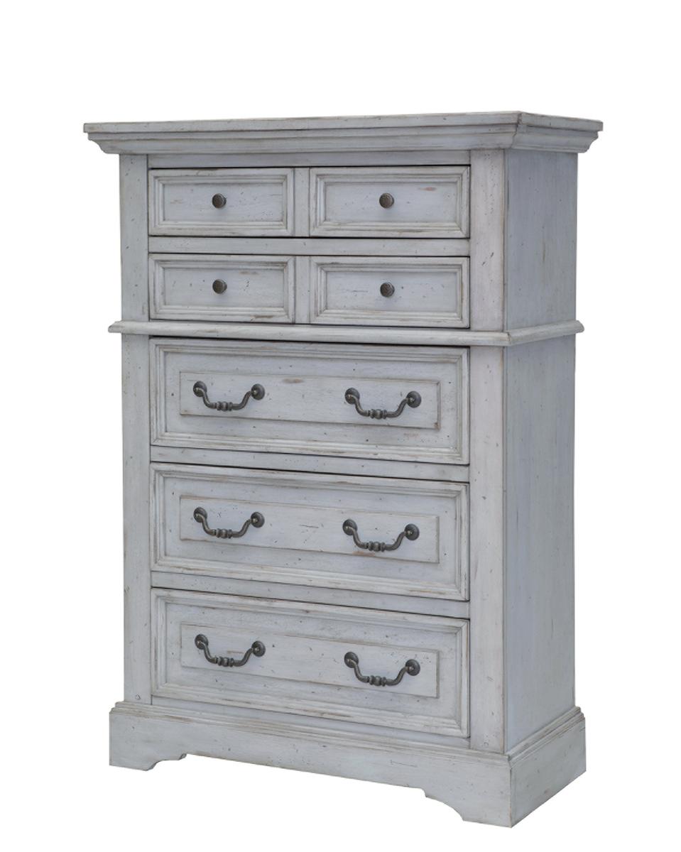 American Woodcrafters Stonebrook Chest in Antique Gray 7820-150