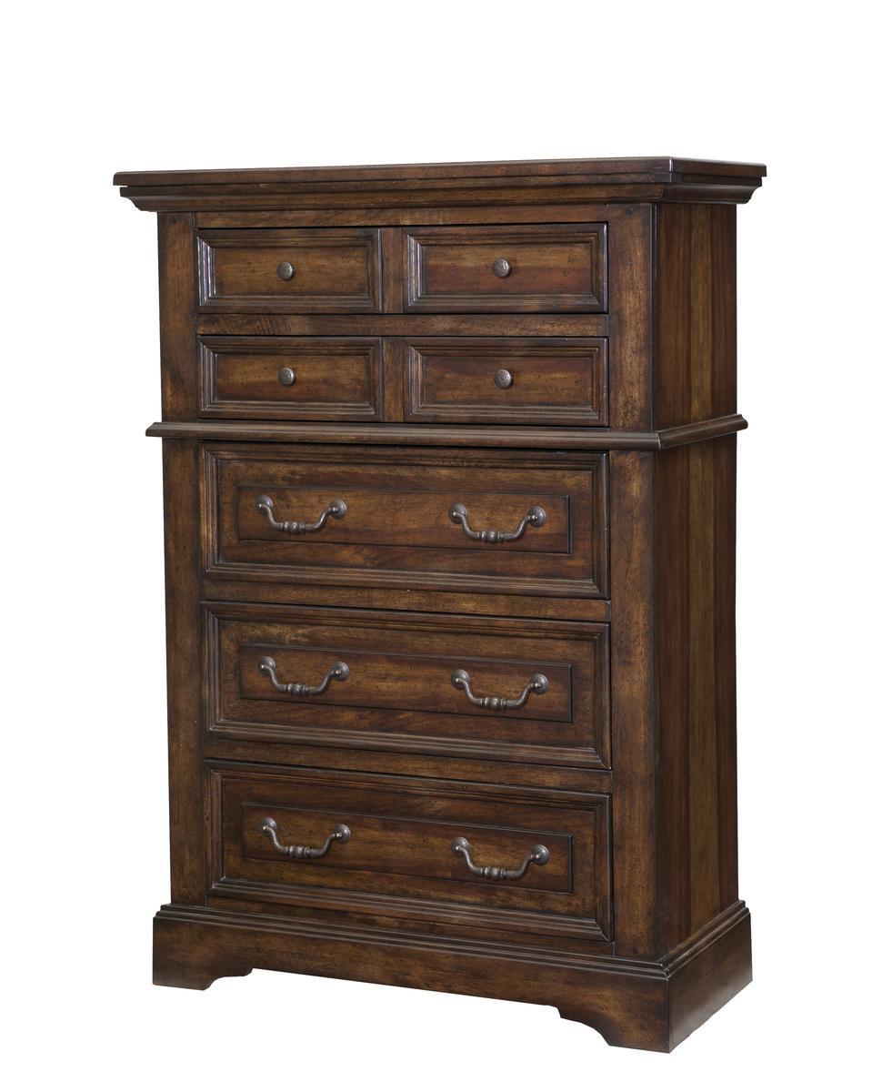 American Woodcrafters Stonebrook Chest in Tobacco 7800-150
