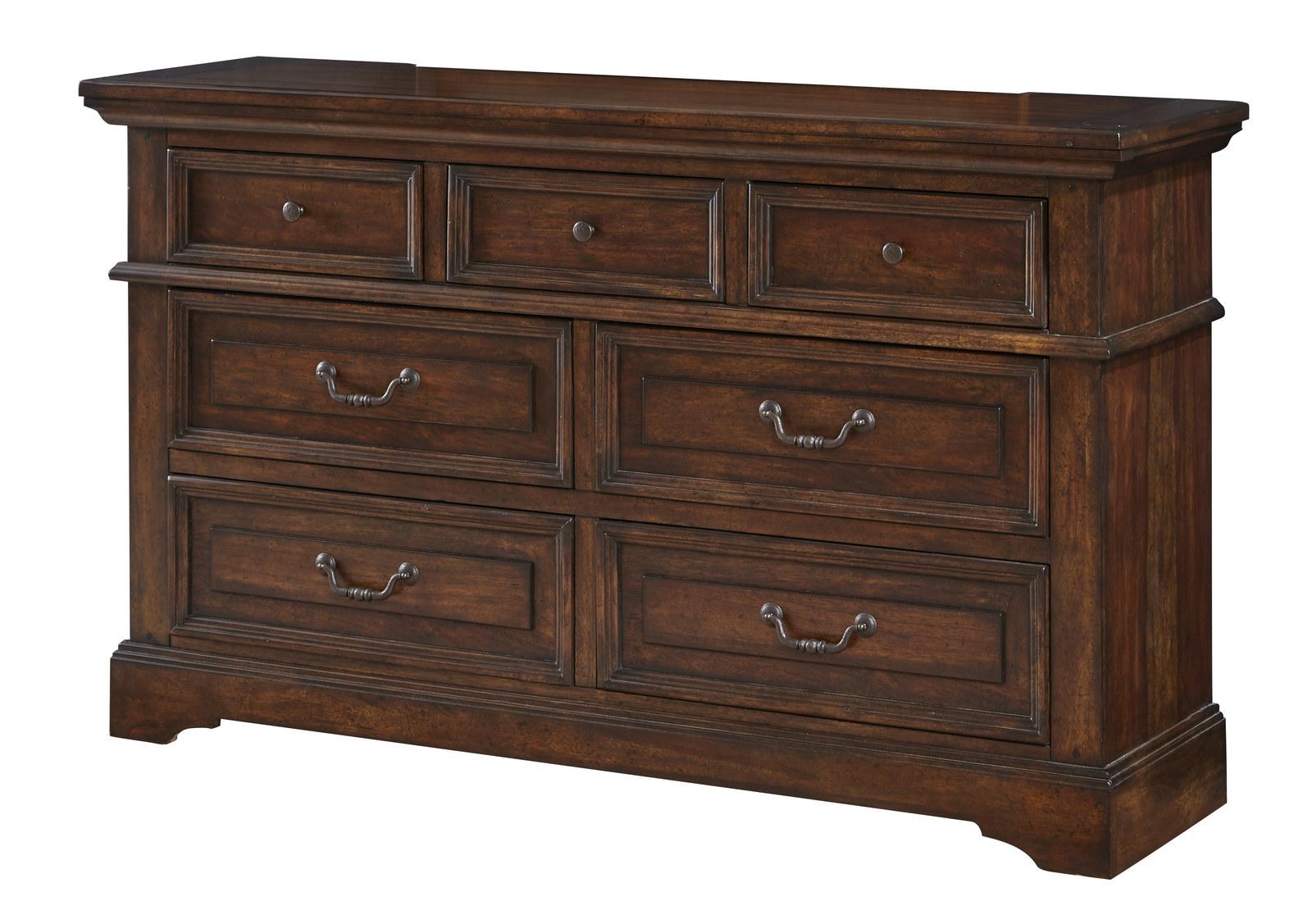 American Woodcrafters Stonebrook Dresser in Tobacco 7800-270
