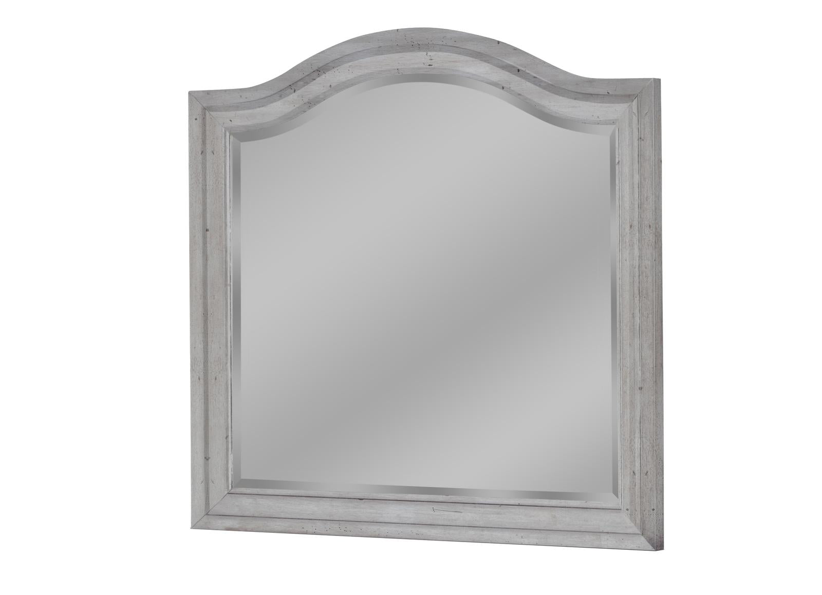 American Woodcrafters Stonebrook Landscape Mirror in Antique Gray 7820-040