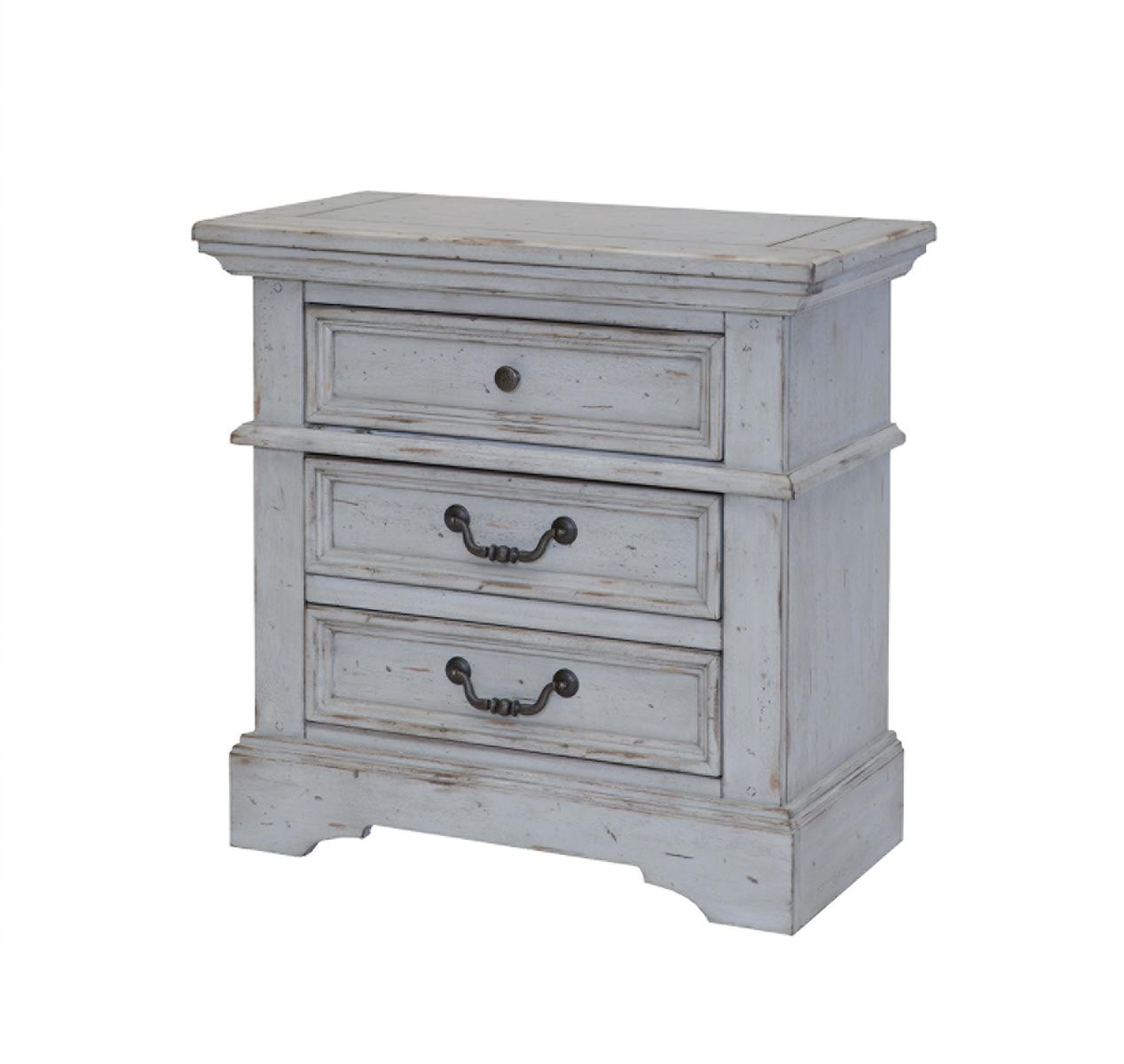 American Woodcrafters Stonebrook Nightstand in Antique Gray 7820-430