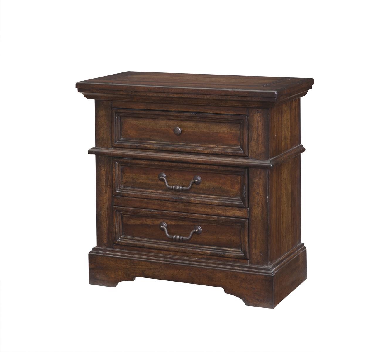 American Woodcrafters Stonebrook Nightstand in Tobacco 7800-430