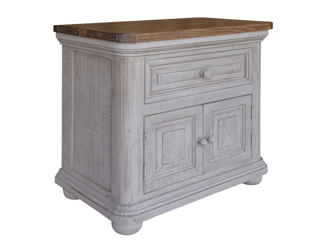 Luna Gray 1 Drawer, 2 Doors, Night Stand