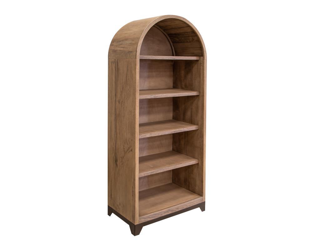 Natural Parota 5 shelves, Bookcase