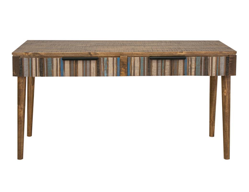 Tiza Desk, w/2 multicolor drawers