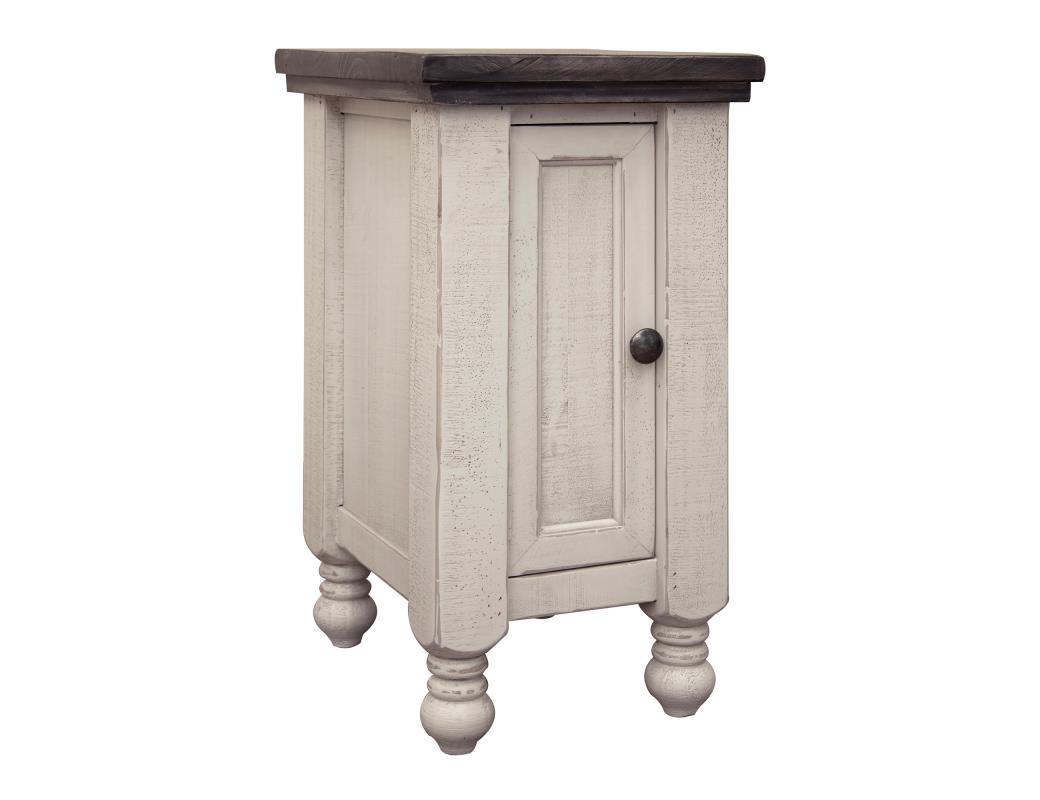 Stone 1 Door Chairside Table
