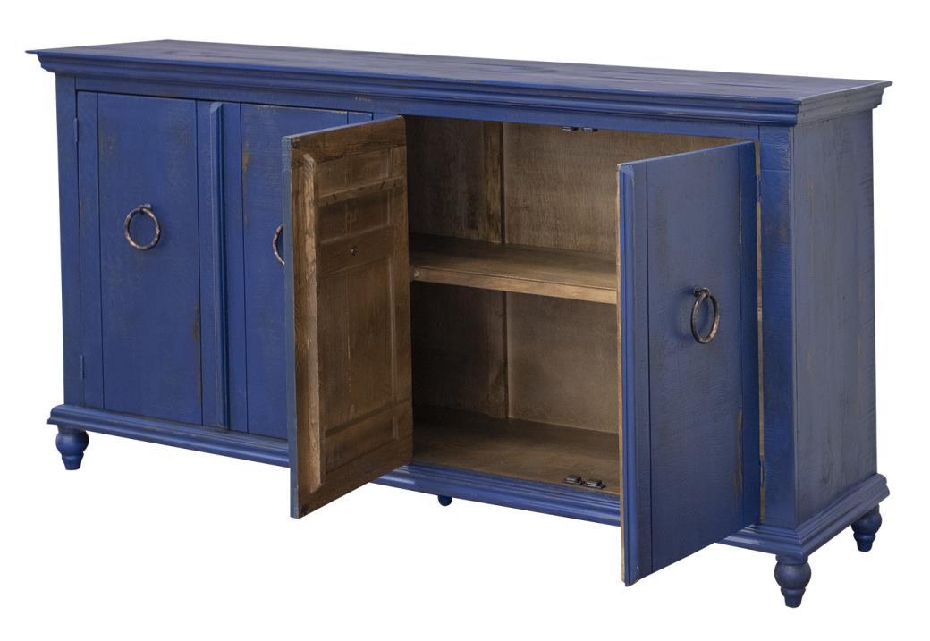 Capri Console w/4 Doors, Blue finish*