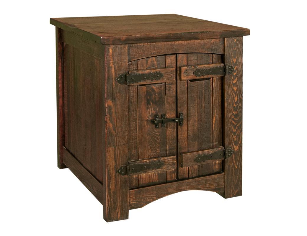 Mezcal End Table w/2 Doors