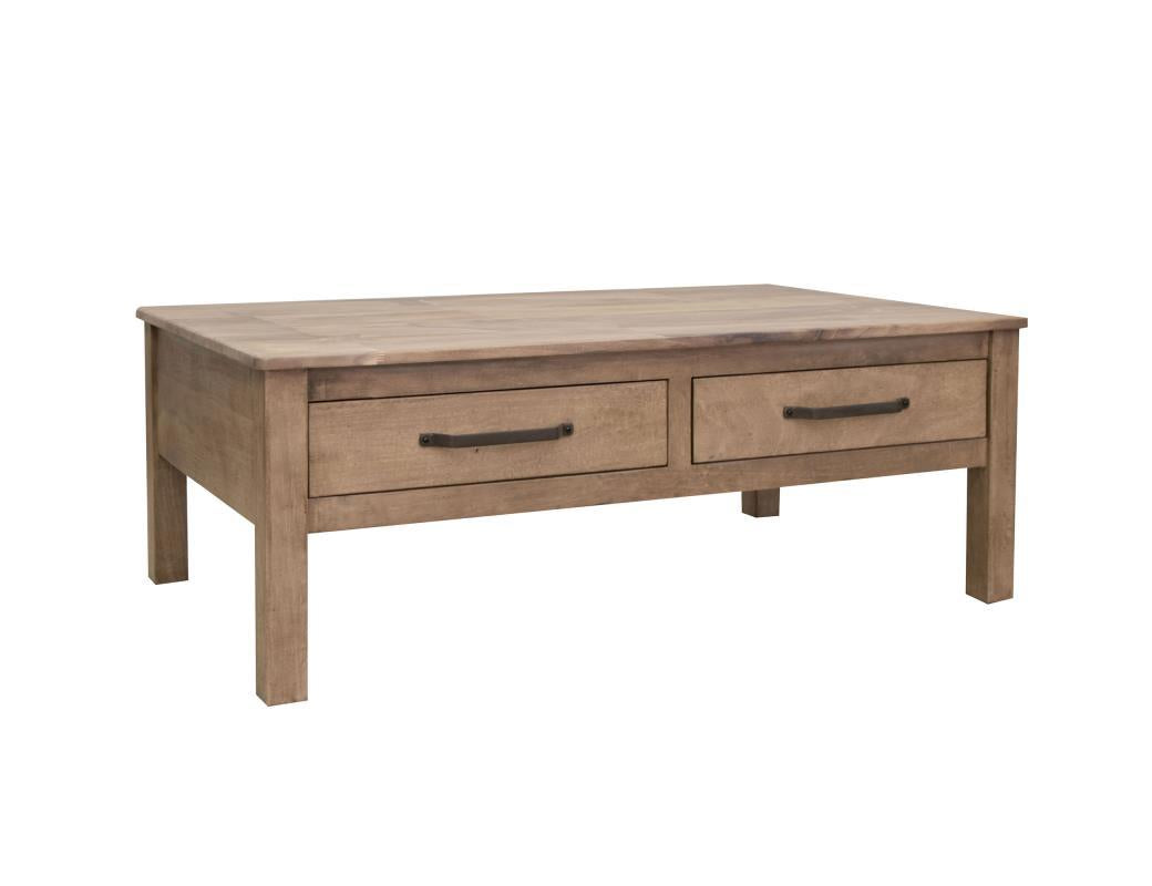 Natural Parota 4 Drawers, Cocktail Table