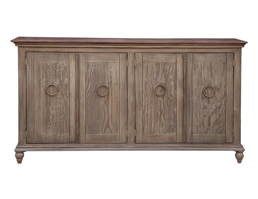 Capri Console w/4 Doors, Olive finish