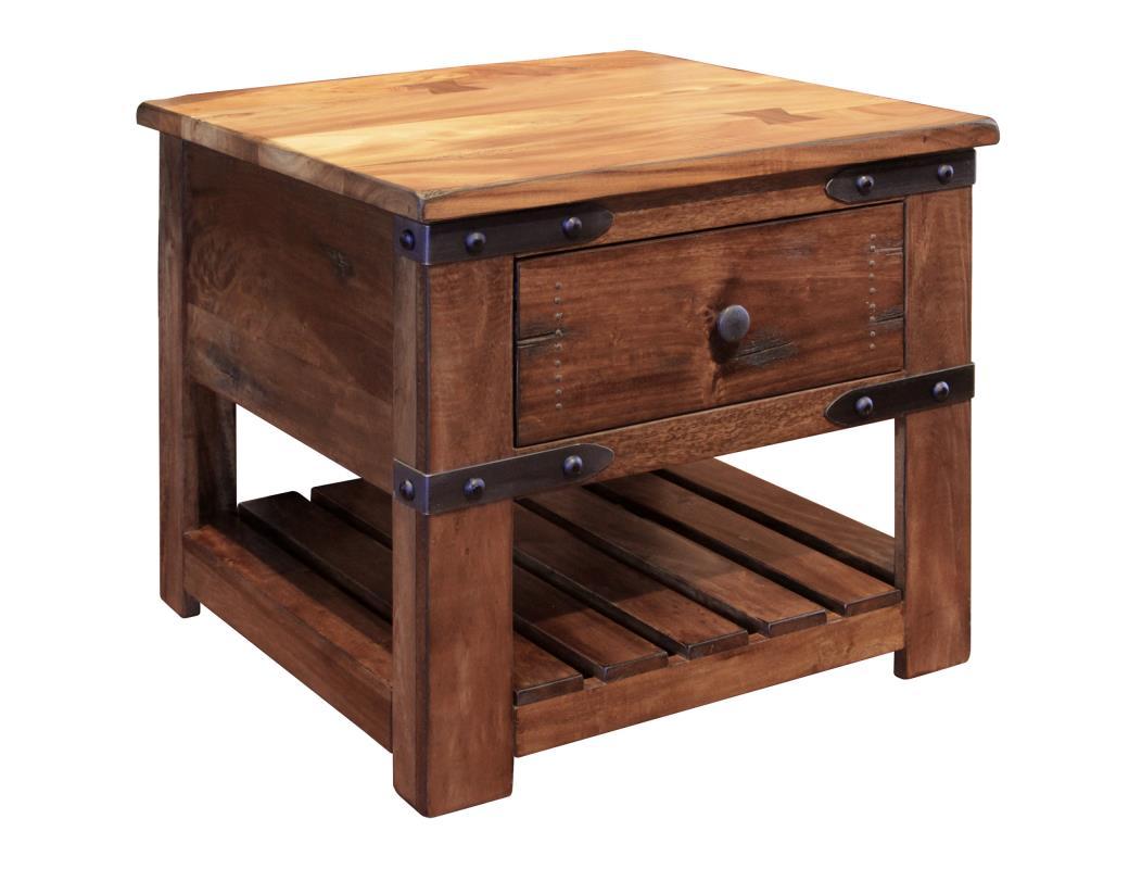 Parota End Table w/1 Drawer