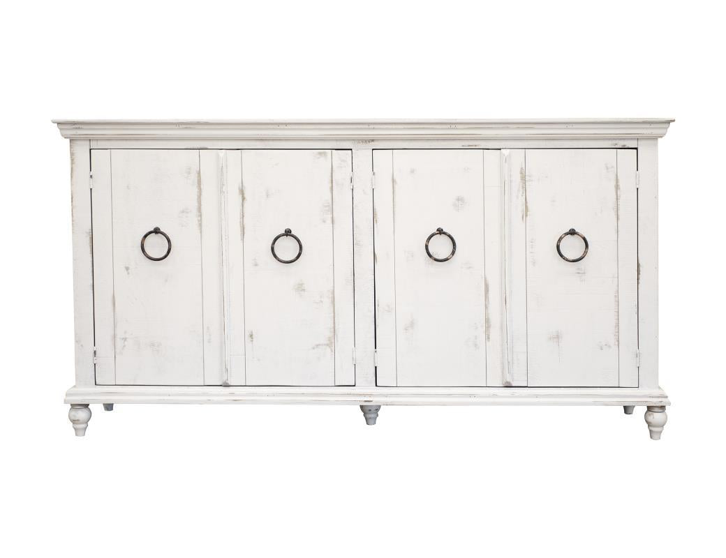Capri Console w/4 Doors, White finish*