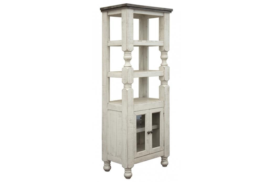 Stone 2 Door Bookcase Pier for Wall Unit