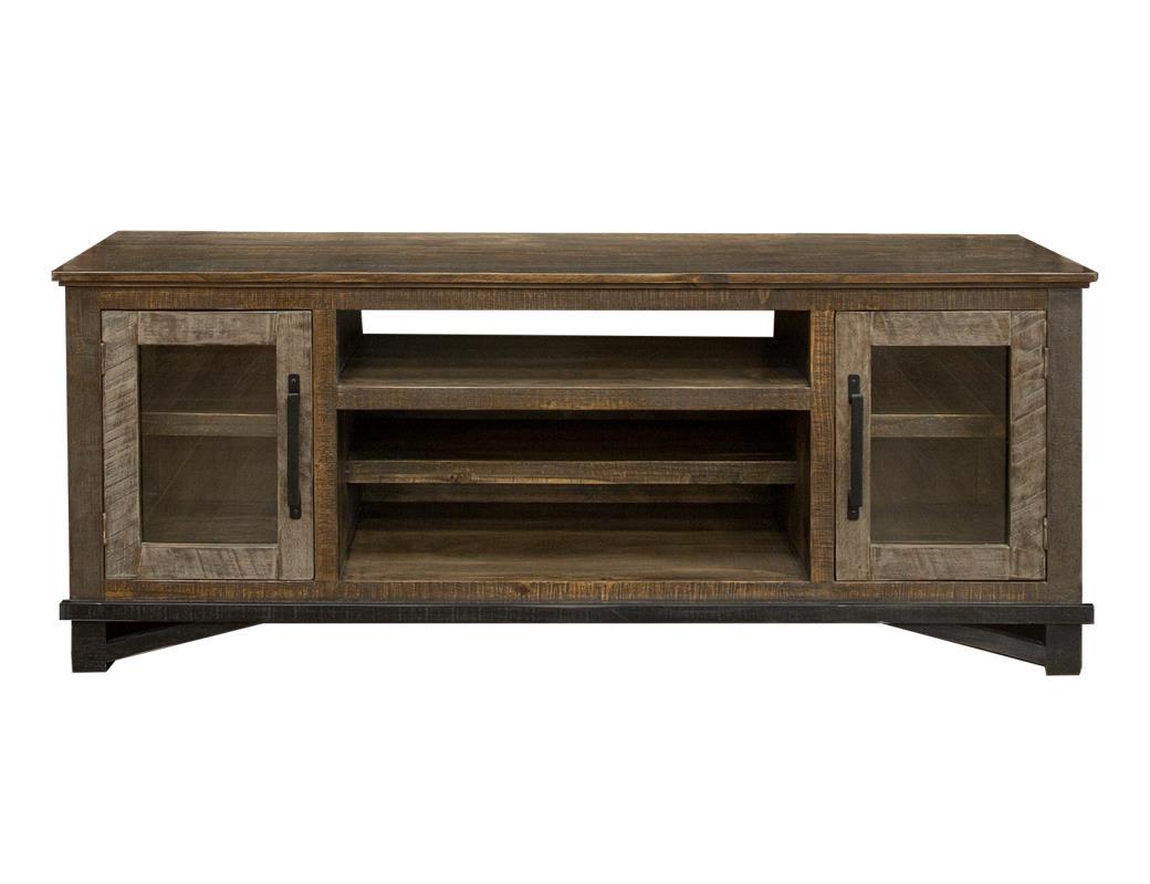 Loft Brown 2 Doors and Shelves, TV Stand for Wall Unit image