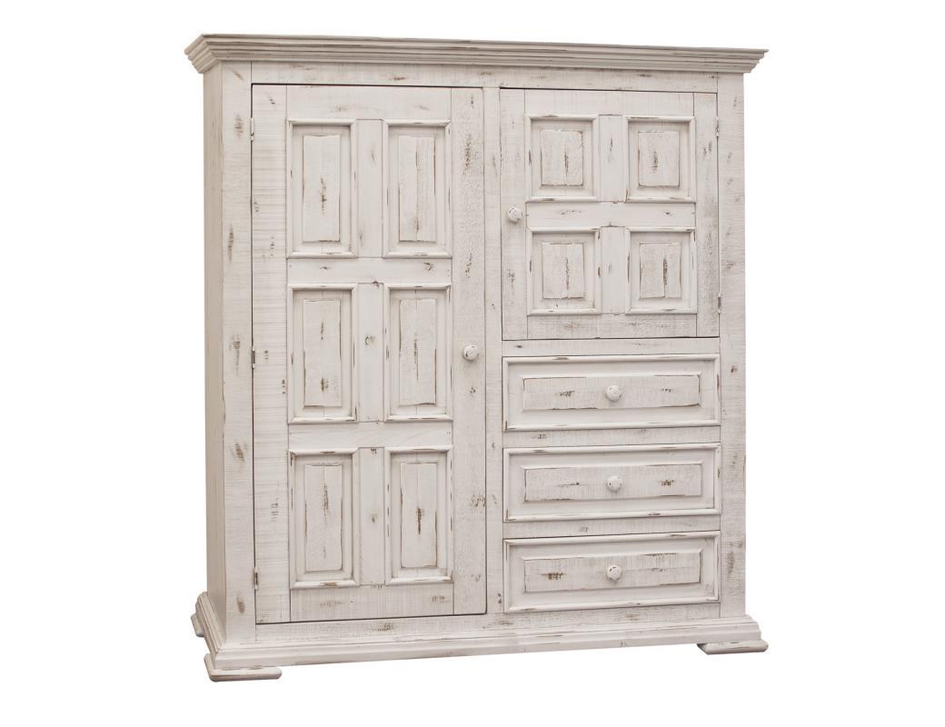 Terra White 3 Drawer, 2 Door Gentleman’s Chest