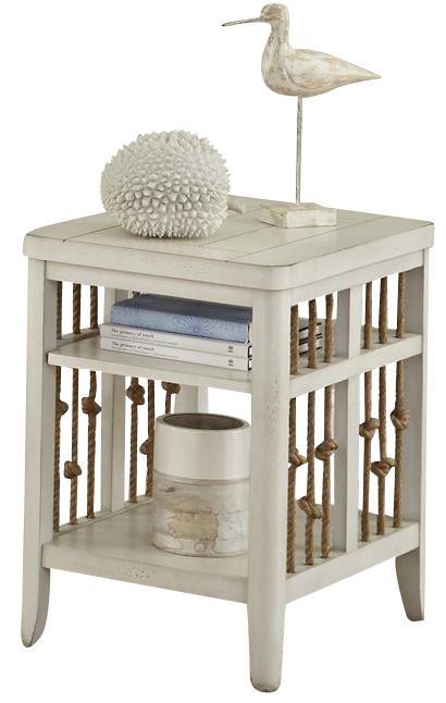 Liberty Furniture Dockside II Chair Side Table in White