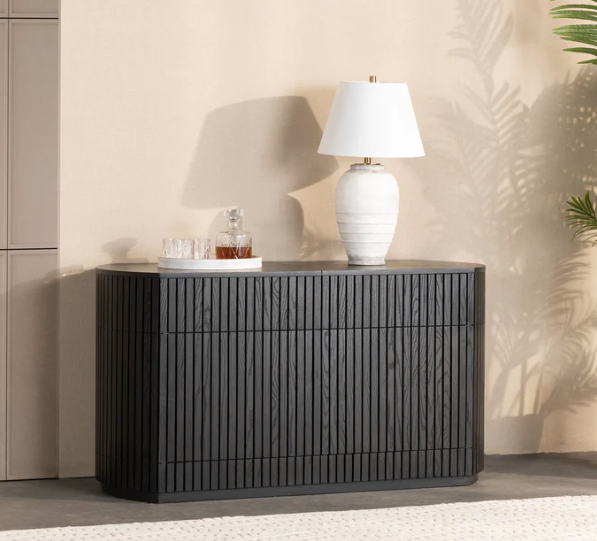 Transformer Round Sideboard - Panel Storage
