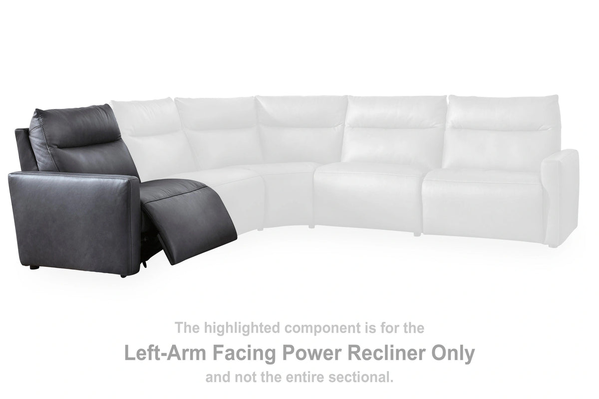 ModZ Power Reclining Sectional with Audio Consoles