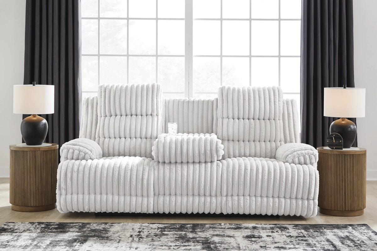 Rhines Falls Power Reclining Sofa with Drop Down Table