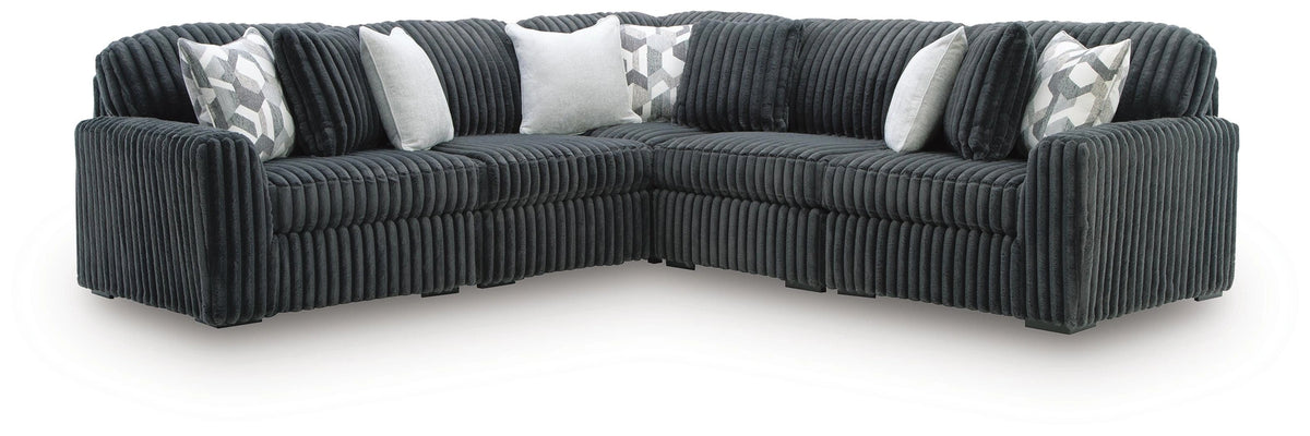 Midnight-Madness Sectional - Gunmetal