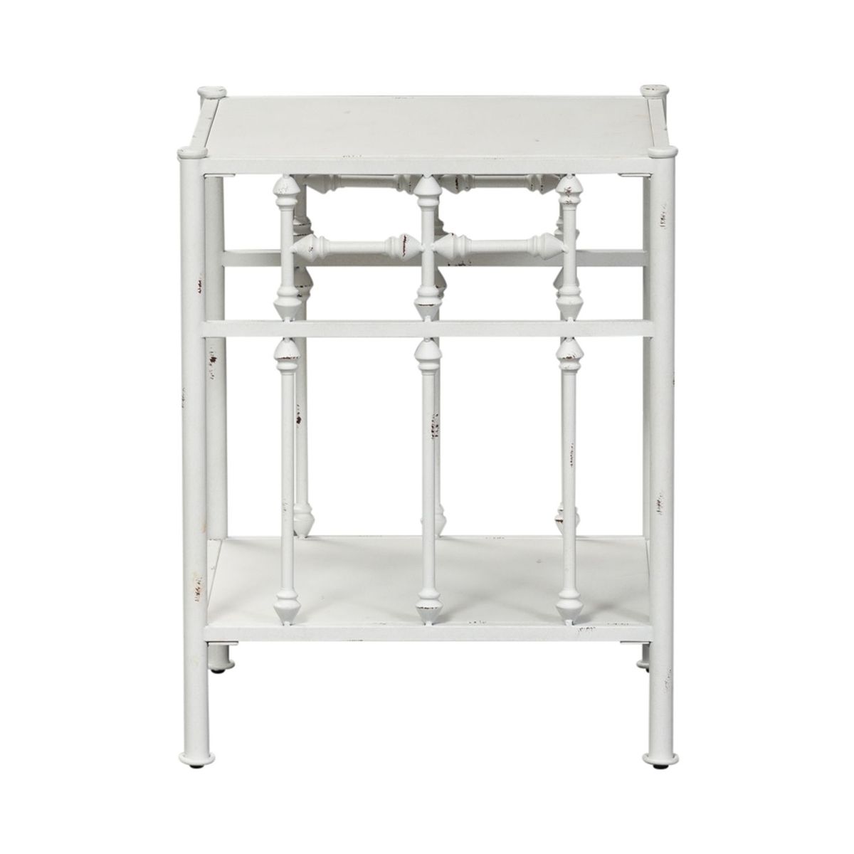 Liberty Furniture Vintage Series Open Nightstand in Antique White