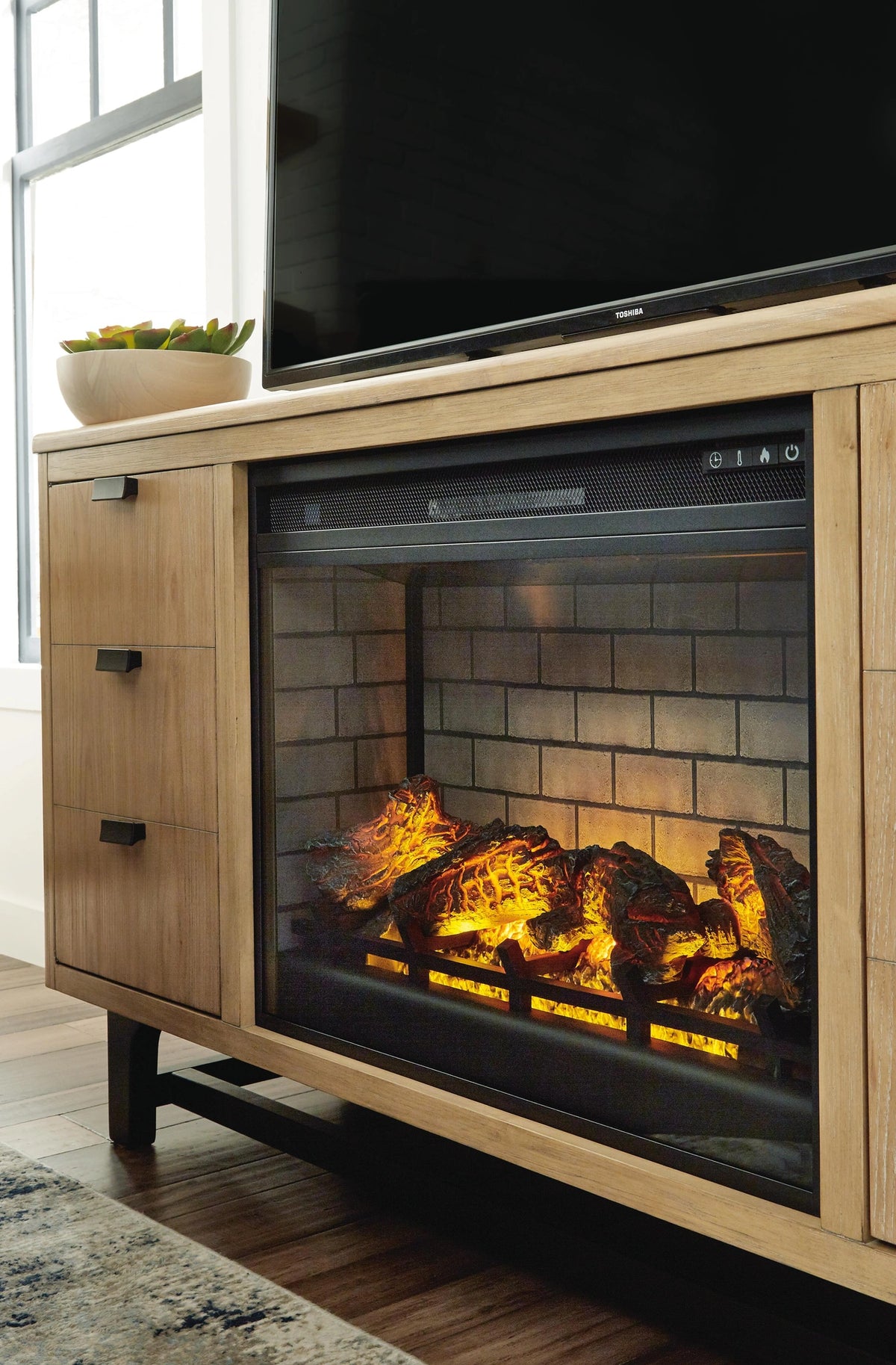 Wittenmyer 72" TV Stand with Electric Fireplace