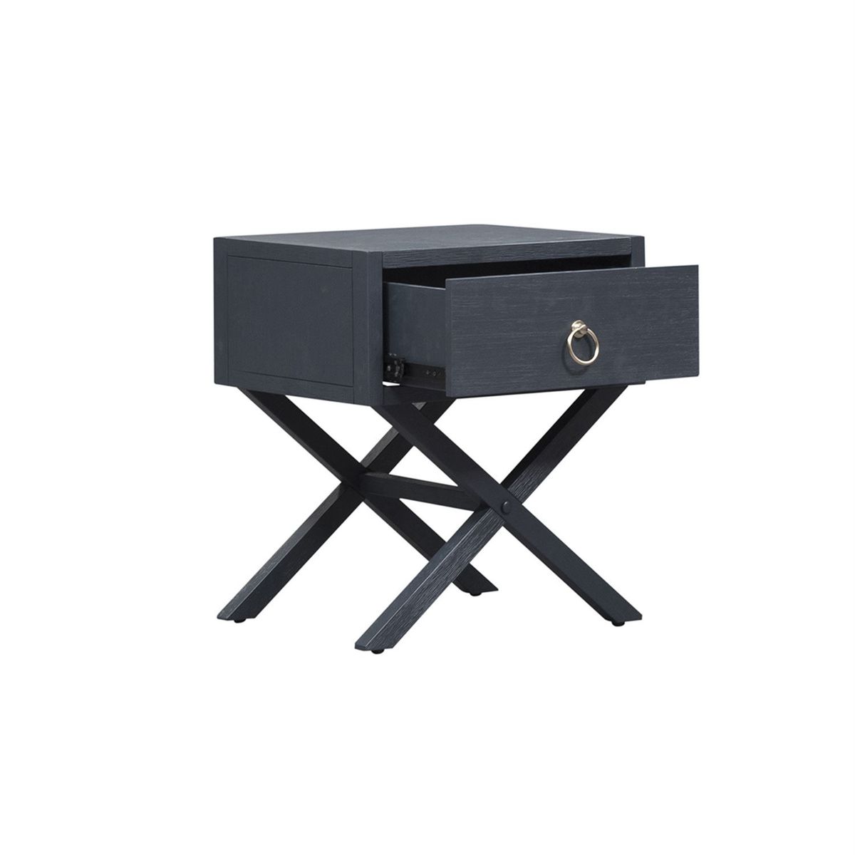 Liberty Furniture Midnight 1 Drawer Accent Table in Wire Brushed Denim