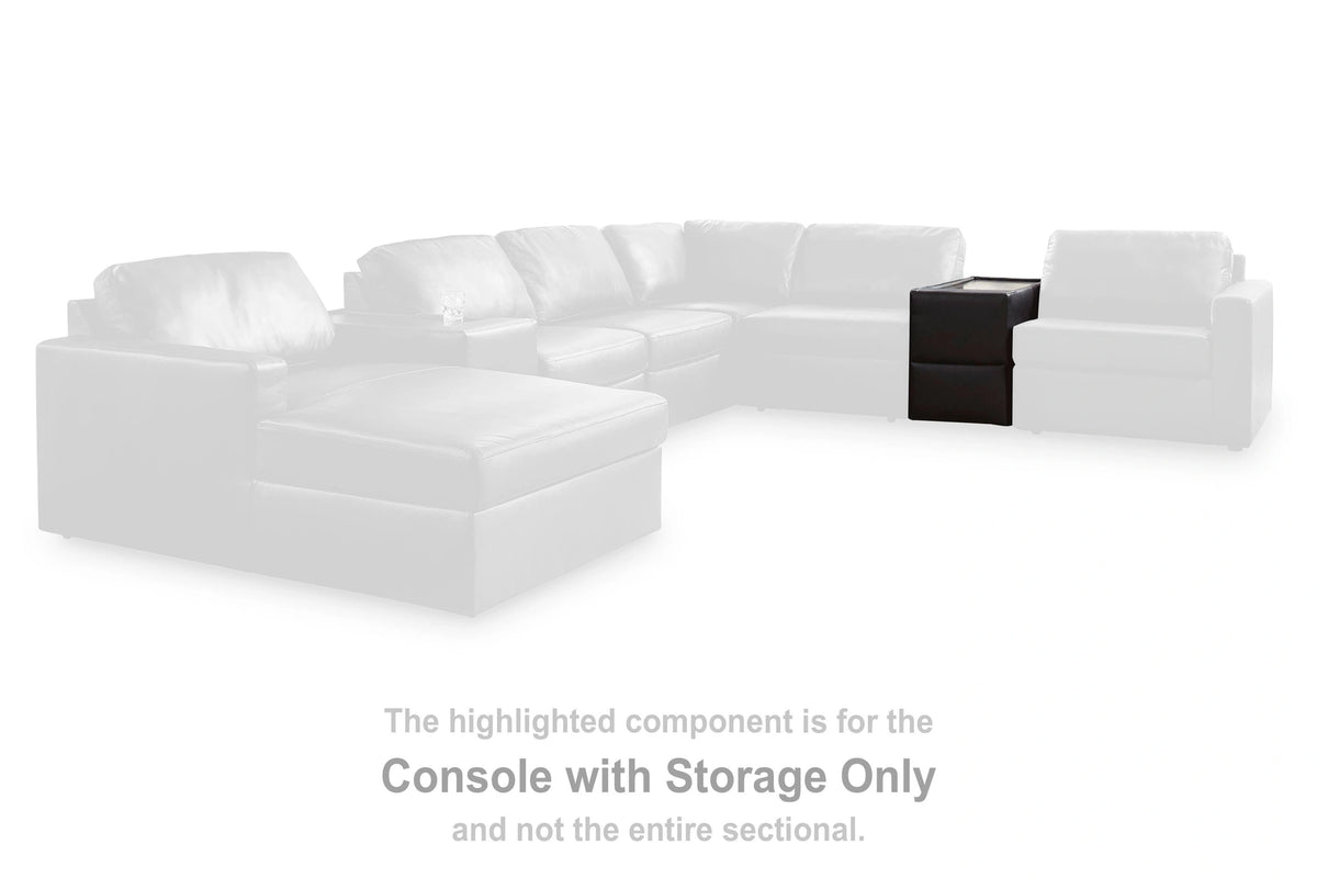 Modmax II Sectional with Chaise and Storage Consoles