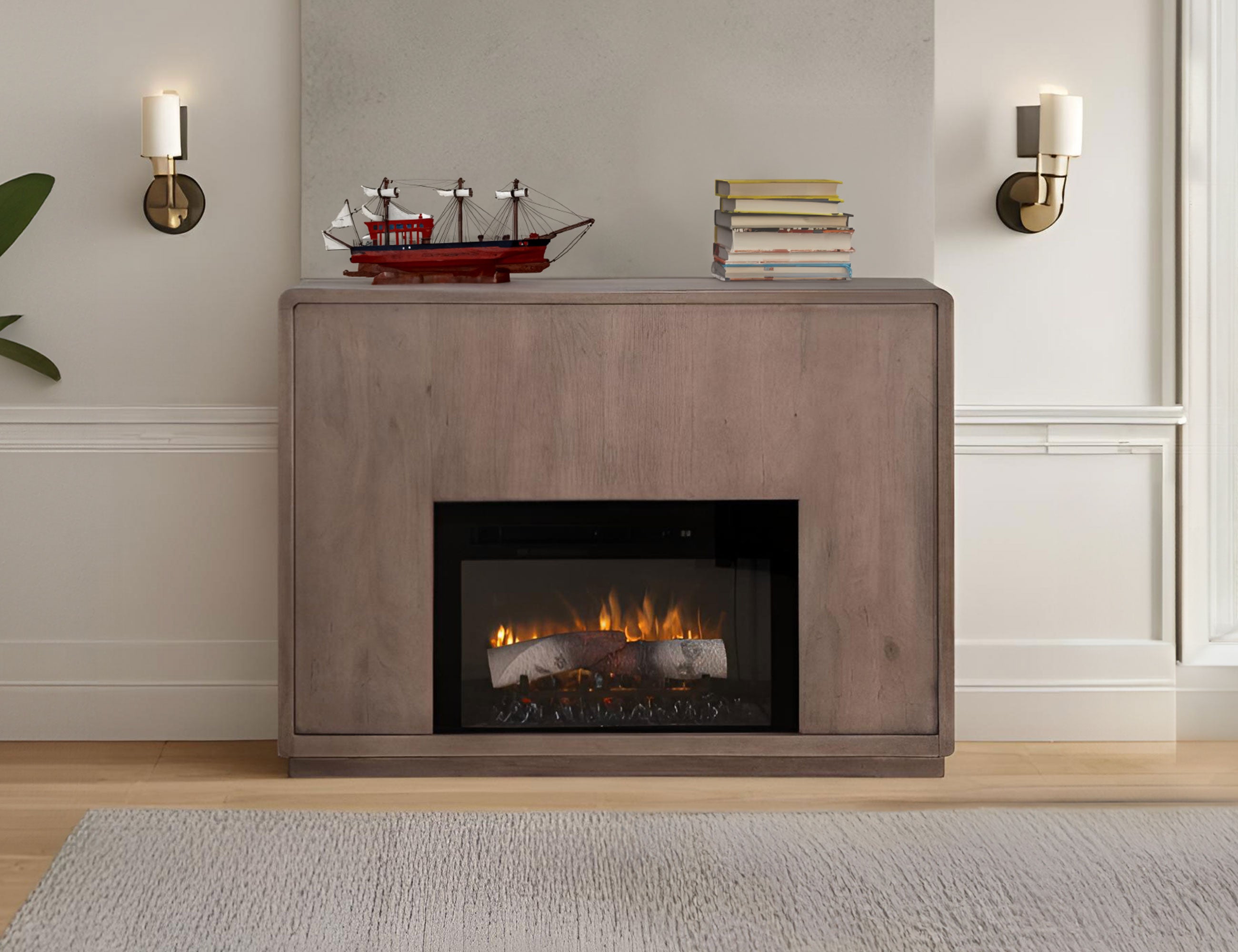 Mezquite Mantel Fireplace
