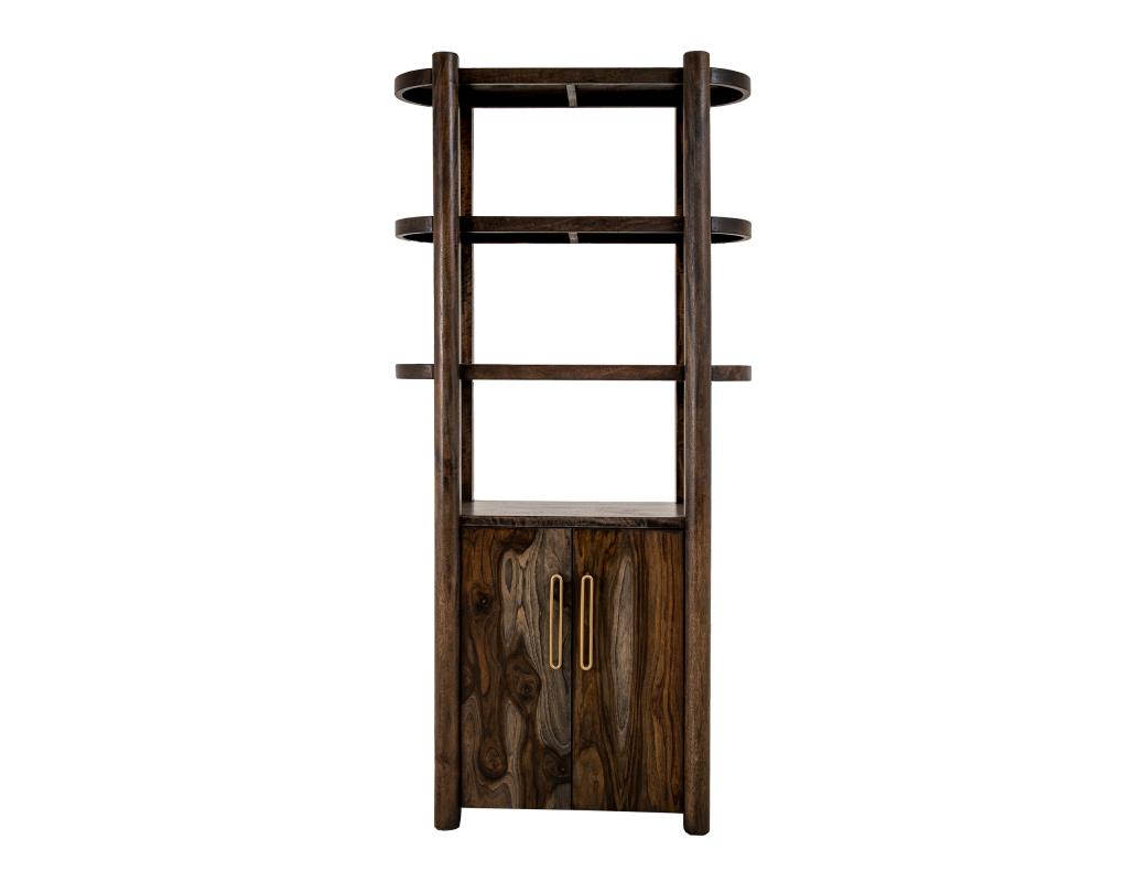 Black Balam Wall Unit, TV Stand 80" with Electric Fireplace Insert