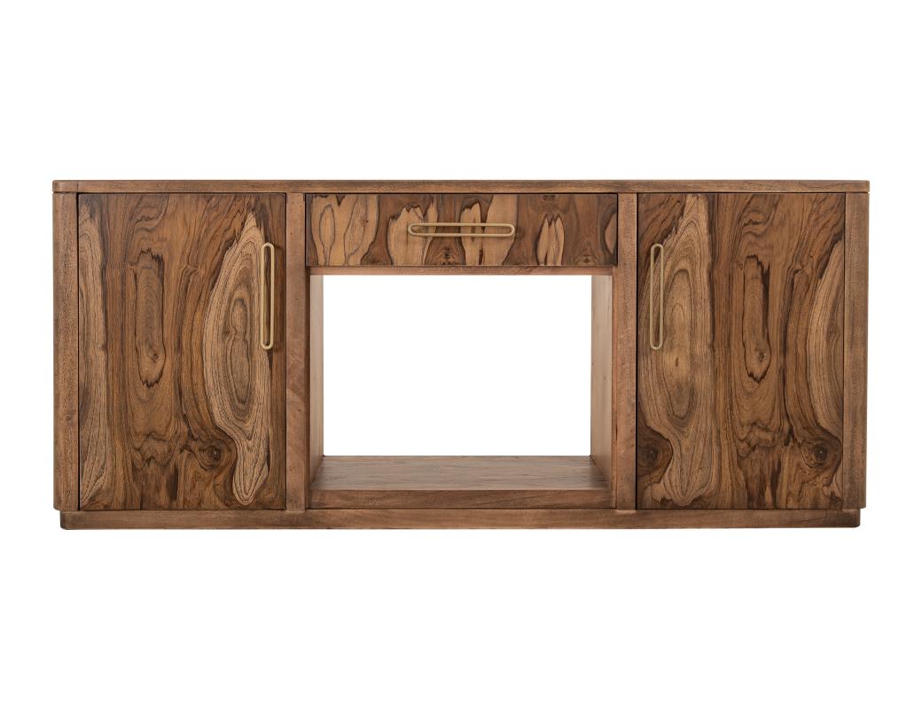 Balam Wall Unit with Electric Fireplace Insert