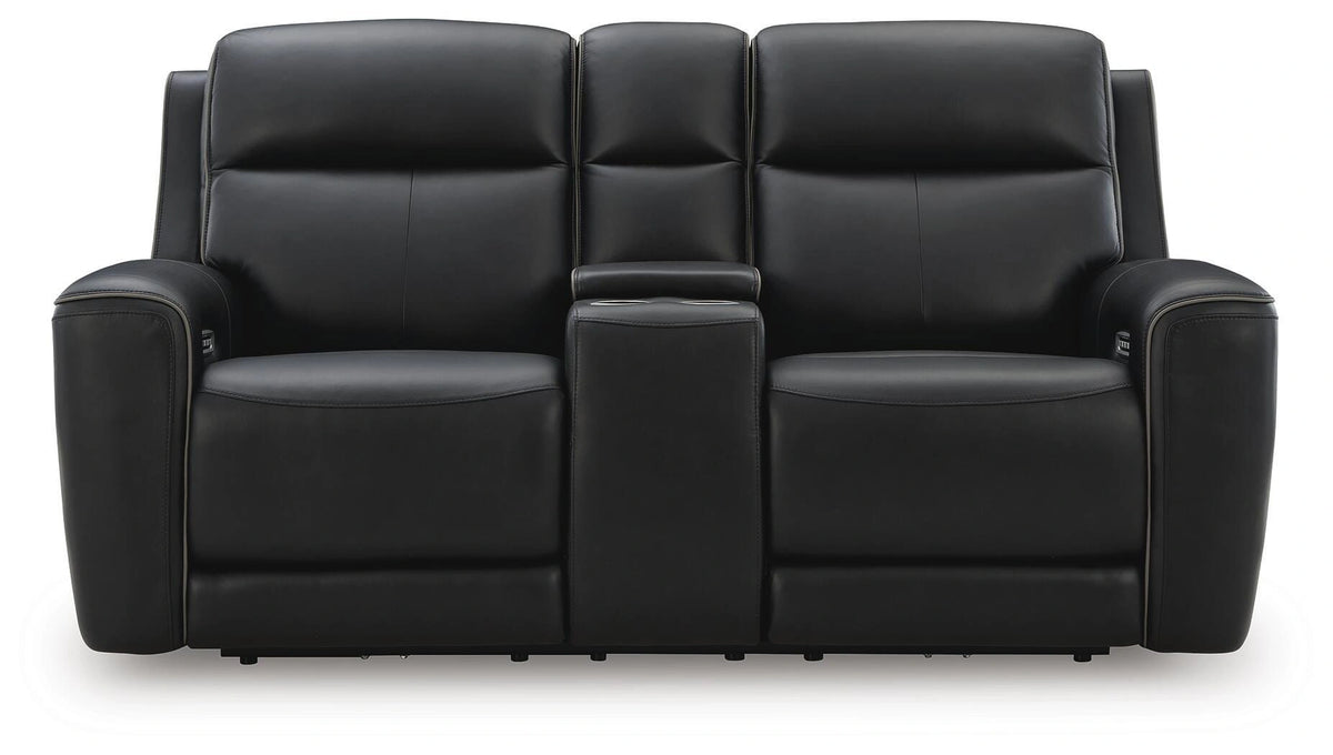 5Z-Comfort Power Reclining Loveseat with Console