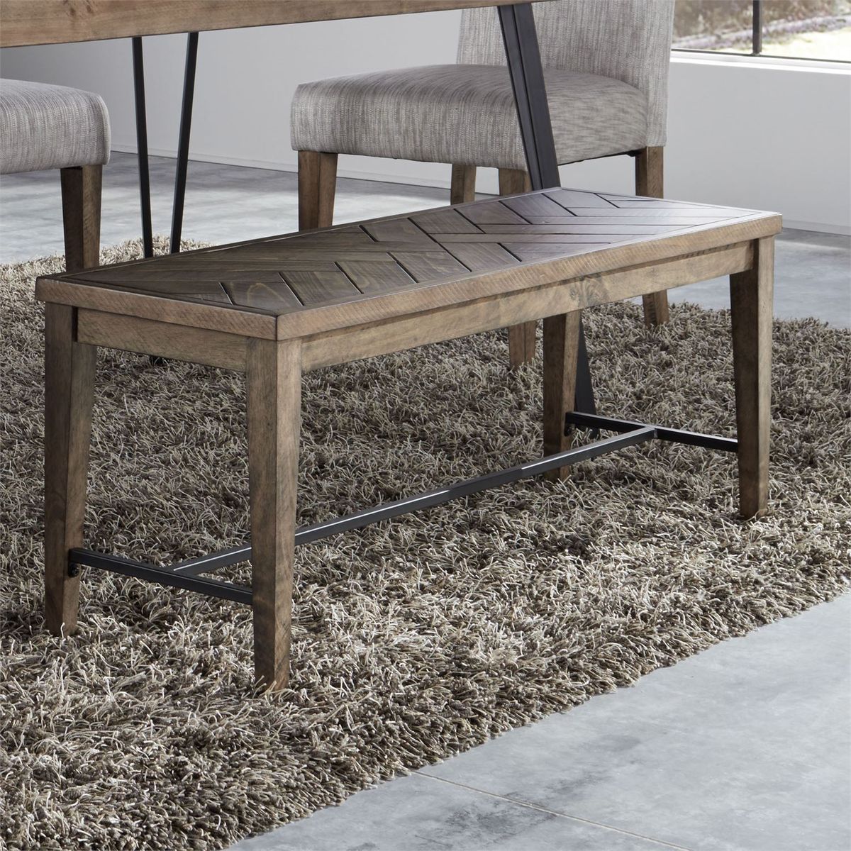 Liberty Furniture Horizons Bench (RTA) in Rustic Caramel