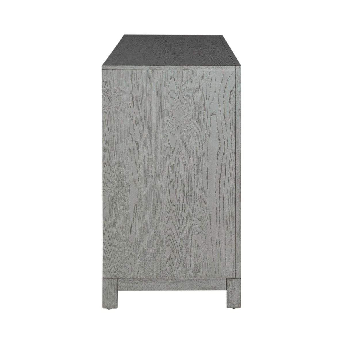 Liberty Furniture Palmetto Heights 78 Inch TV Console in Shell White/ Driftwood