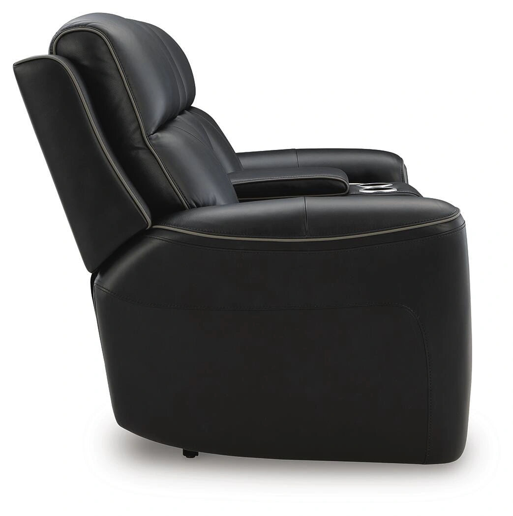 5Z-Comfort Power Reclining Loveseat with Console