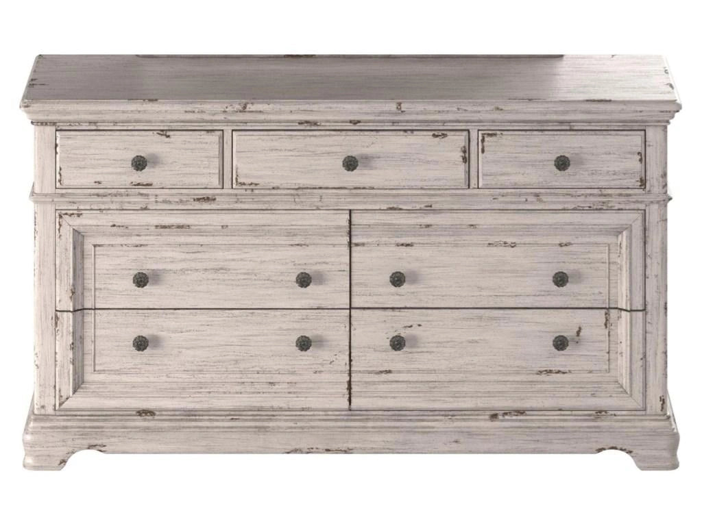 American Woodcrafters Providence Dresser in Antique White 1910-270