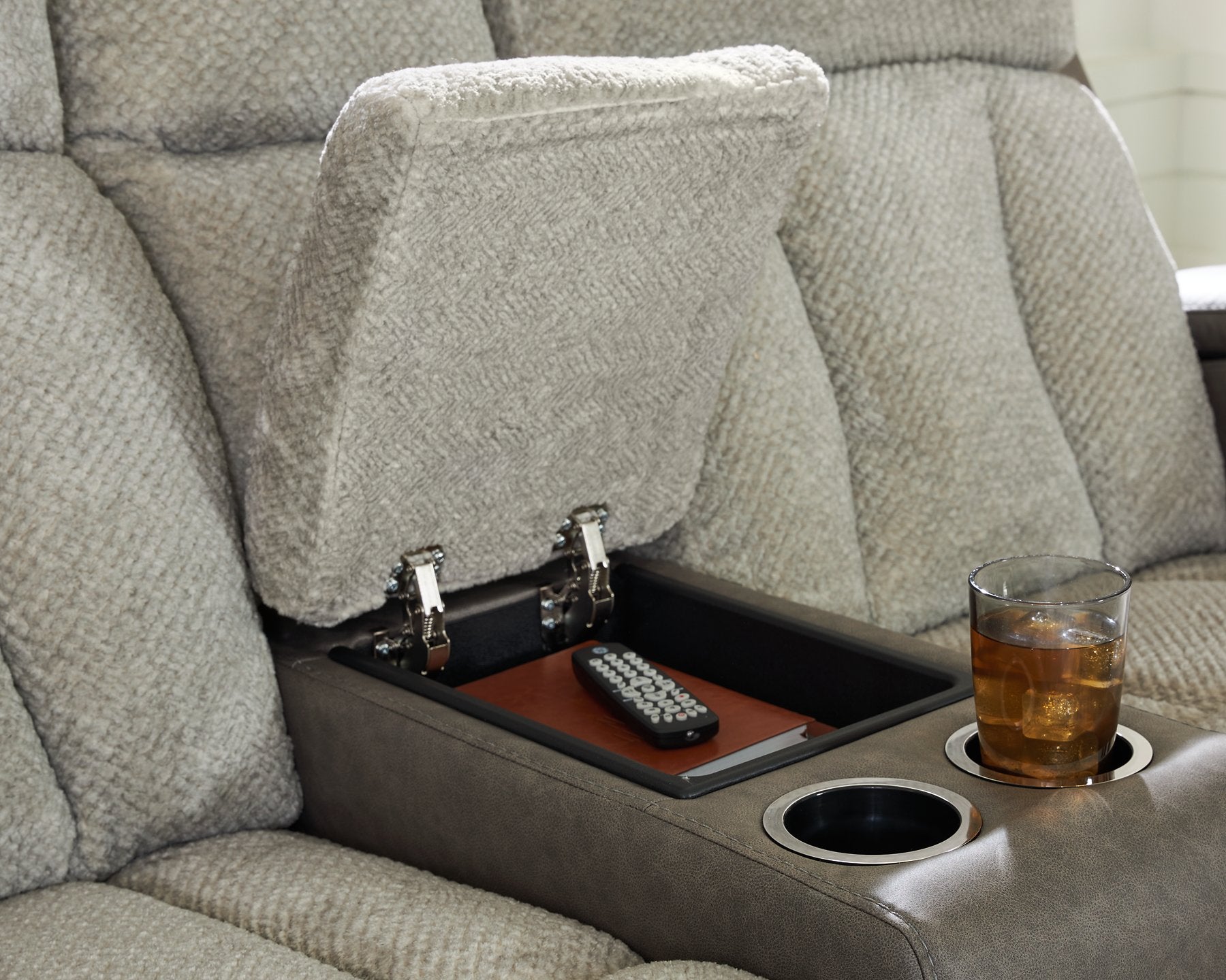 WhipLash Power Reclining Loveseat with Console