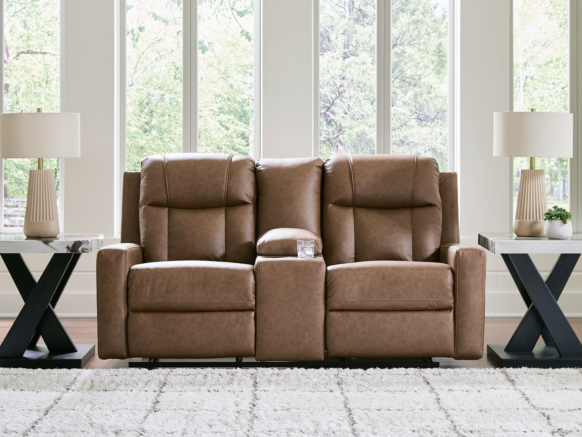 Mackmenville Reclining Loveseat with Console
