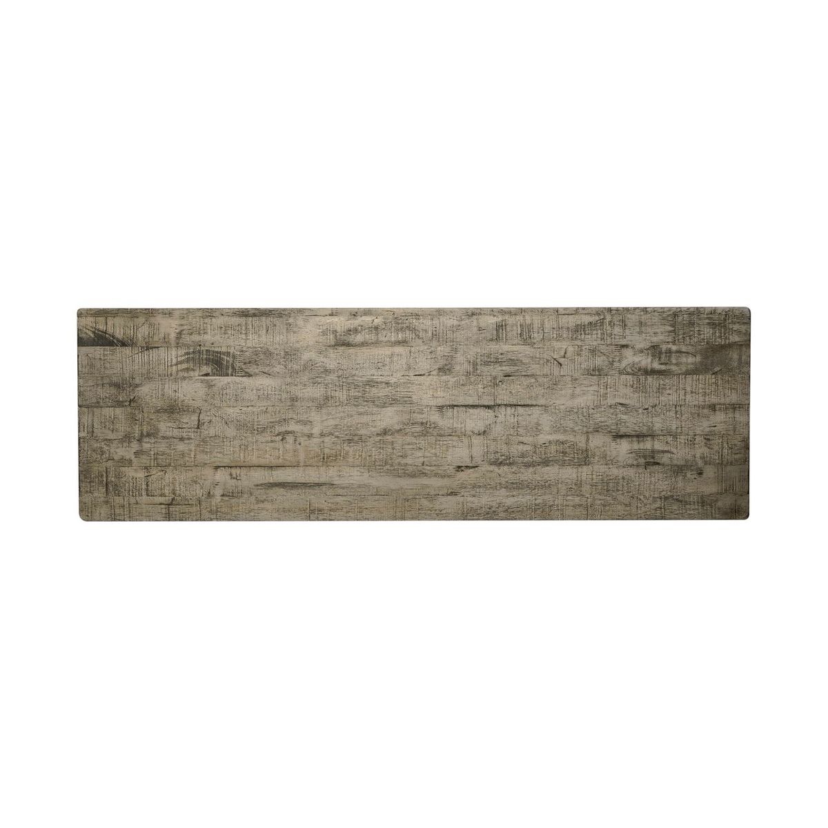 Liberty Furniture Laurel Bluff Sofa Table in Antique White with Dusty Gray Top